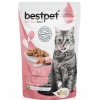 BestPet Pouch Jöle İçinde Somonlu Tahılsız Kısırlaştırılmış Kedi Konservesi 85gr