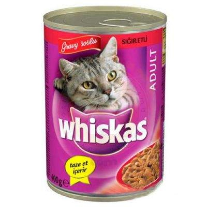 Whiskas Gravy Soslu Sığır Etli Kedi Konservesi 400 Gr