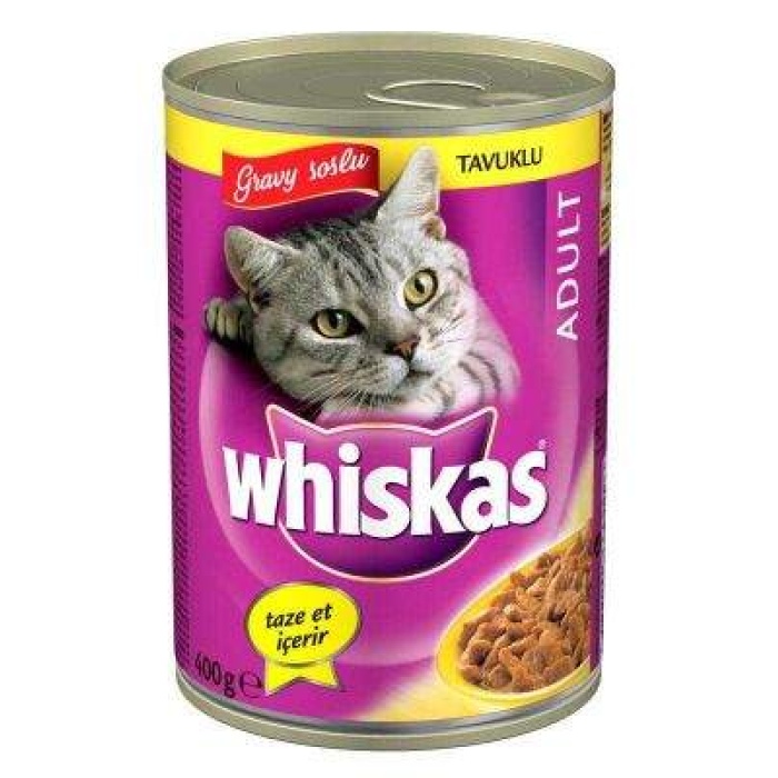 Whiskas Gravy Soslu Tavuk Etli Kedi Konservesi 400 Gr