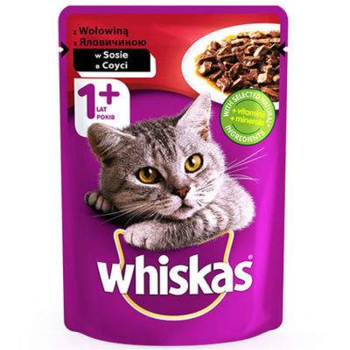 Whiskas Pouch in Gravy Biftekli Kedi Maması 100 Gr