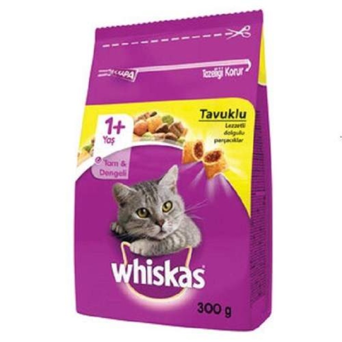 Whiskas Tavuklu ve Sebzeli Yetişkin Kedi Maması 300 gr