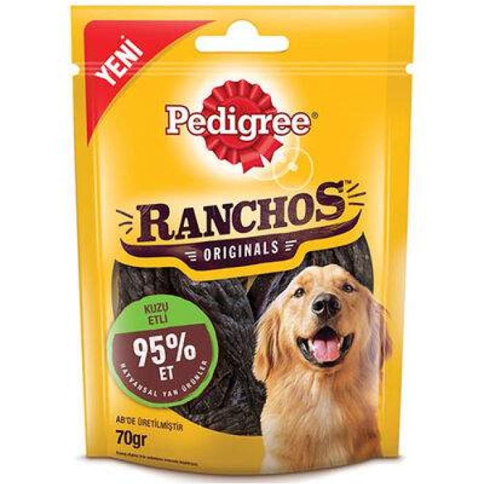 Ranchos Originals Kuzu Etli Yumuşak Köpek Ödülü 70 Gr