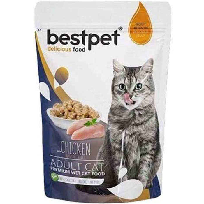 BestPet Tavuklu Yetişkin Kedi Yaş Maması 85gr