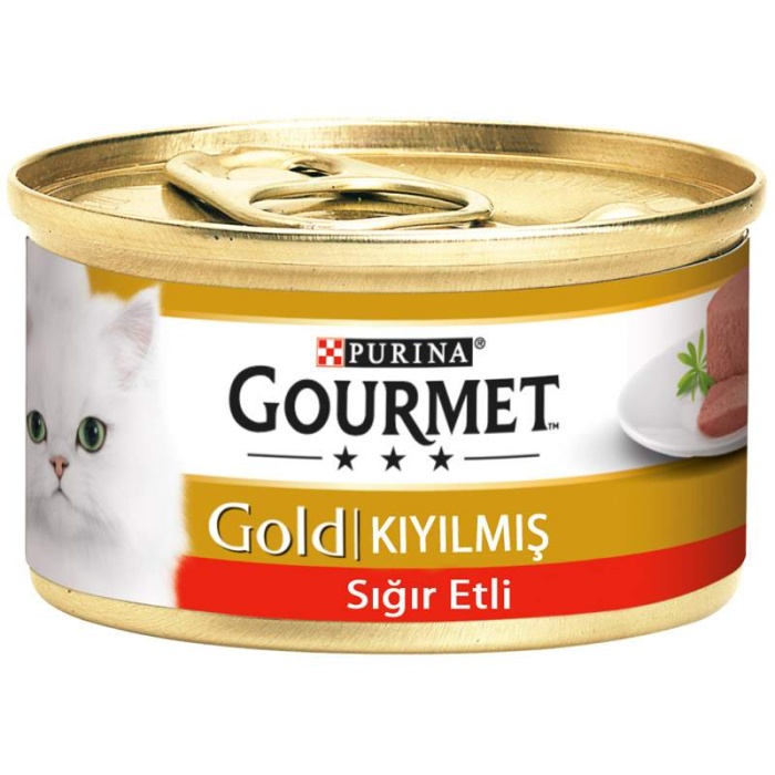 Gourmet Gold Kıyılmış Sığır Etli Kedi Konservesi 85 gr