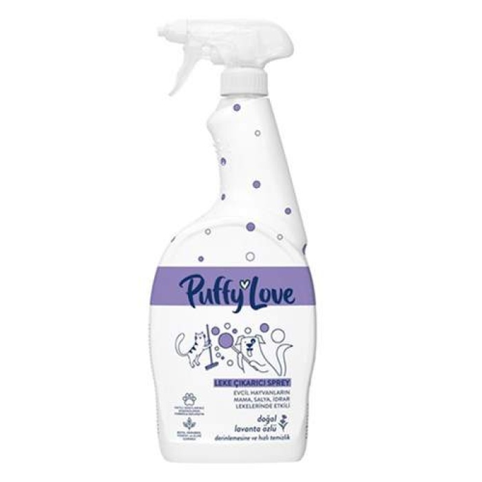 Puffy Love Kedi ve Köpek Lavanta Özlü Leke Çıkarıcı Sprey 750 Ml