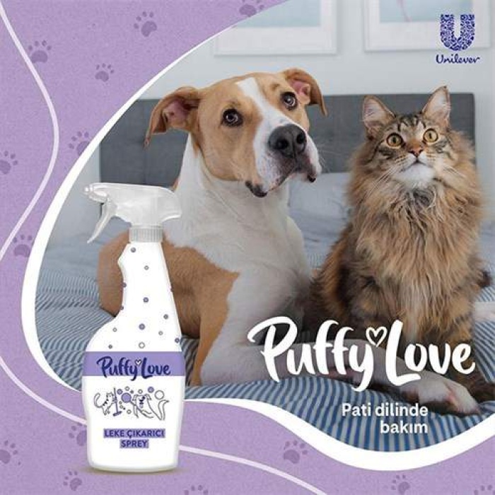 Puffy Love Kedi ve Köpek Lavanta Özlü Leke Çıkarıcı Sprey 750 Ml