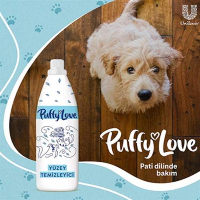 Puffy Love Kedi ve Köpek Beyaz Çiçek Kokulu Yüzey Temizleyici 900 Ml