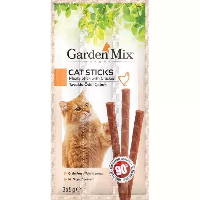 Gardenmix Tavuklu Kedi Stick Ödül 3*5g