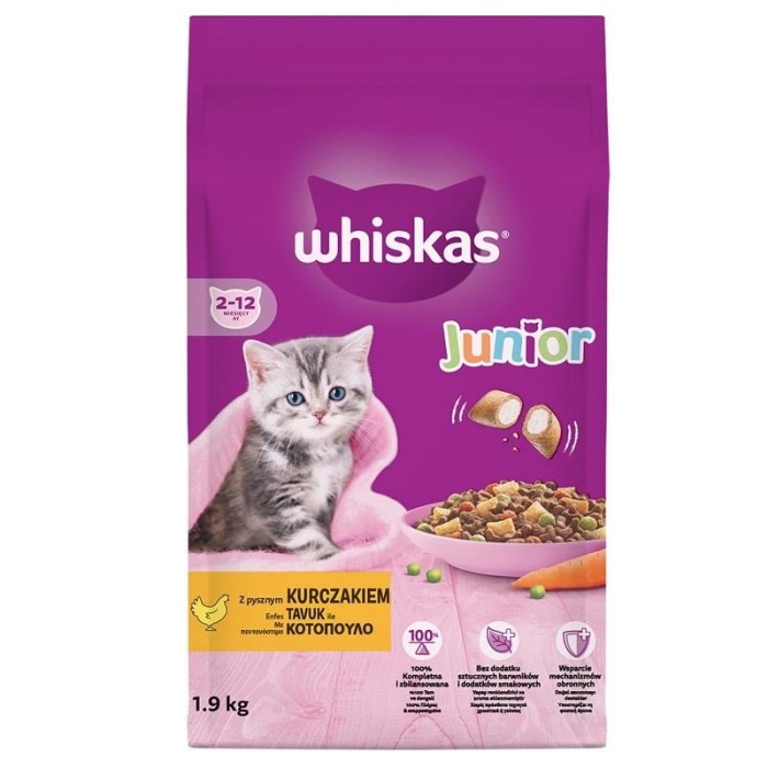 Whiskas Junior Tavuklu Yavru Kuru Kedi Maması 1,9 Kg