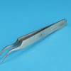 Tweezers, Stainless Steel, Curved Point, 4.5 Length