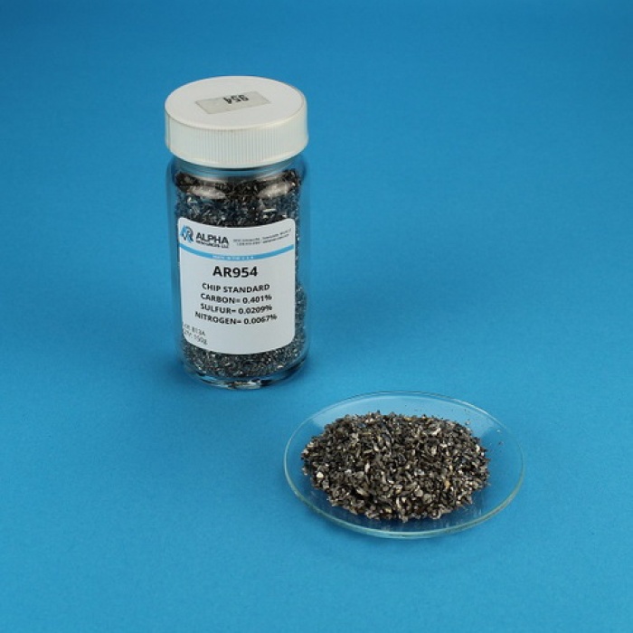 Carbon, Sulfur and Nitrogen Steel Chip CRM (C= 0.417%, S= 0.027%, N= 0.0083%)