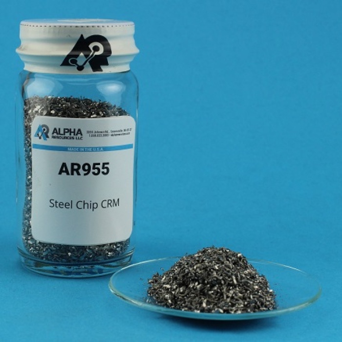 Carbon, Sulfur and Nitrogen Steel Chip CRM (C= 0.201%, S= 0.025%, N= 0.0071%)