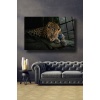 Leopar Cam Tablo   70 x 110 Çok Renkli