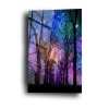 Renkli Gökyüzü Orman Cam Tablo   70 x 110 Çok Renkli