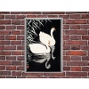 Ohara Koson White Chinese geese baskı Çerçeve Seçeneği,DuvarSanatı, Büyük KanvasTablosuÇERÇEVELİ