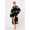 Green Eye Pamuklu Müslin Kimono Siyah