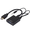 HDMI TO VGA ÇEVİRİCİ ADAPTÖR SES ÇIKIŞLI KUTULU (4549)