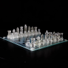 Glass Chess Cam Satranç Takımı (25 Cm X 25 Cm)