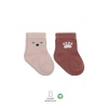 Bistyle Bear Penye Soket Çorap 2Li BS10116 Pembe