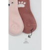 Bistyle Bear Penye Soket Çorap 2Li BS10116 Pembe