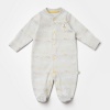 Bibaby Biorganic Penguin Yenidoğan Tulum 60776 Ekru Gri