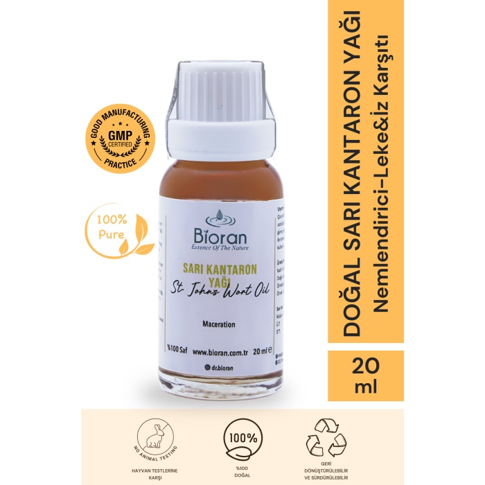 Sarı Kantaron Yağı %100 Saf Bitkisel Yağ 20ml. (ST JOHNS WORT OİL)