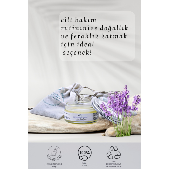 Lavanta Yağlı Yoğun Bakım Kremi 40 Ml.%100 Doğal