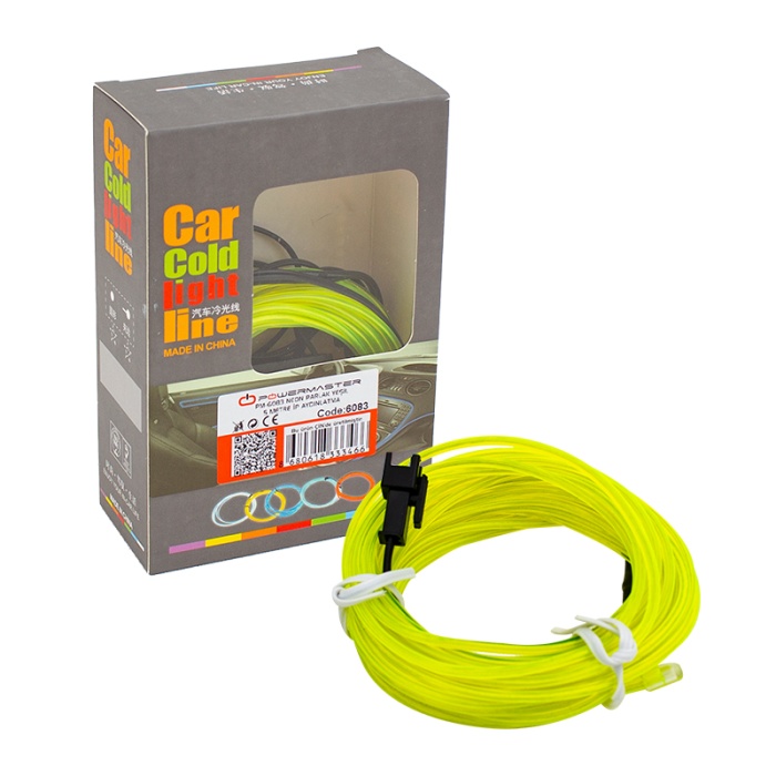 NEON PARLAK (FLORASAN) YEŞİL 5 METRE İP AYDINLATMA 5 V USB ADAPTÖRLÜ (4549)