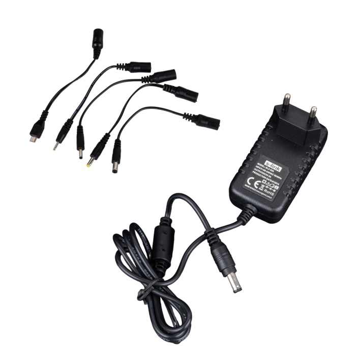 S-LINK SLX-92A 9 VOLT - 2 AMPER 5 UÇLU UNIVERSAL TABLET PC ADAPTÖRÜ (4549)