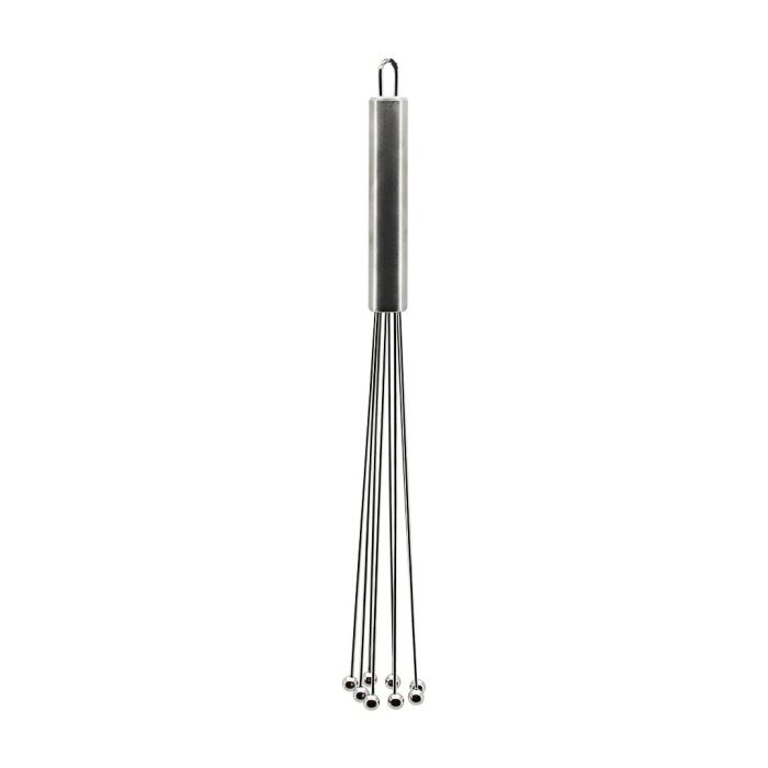 19CM   8Lİ METAL TOP UÇLU   KROM SAPLI  METAL ÇIRPICI (4549)