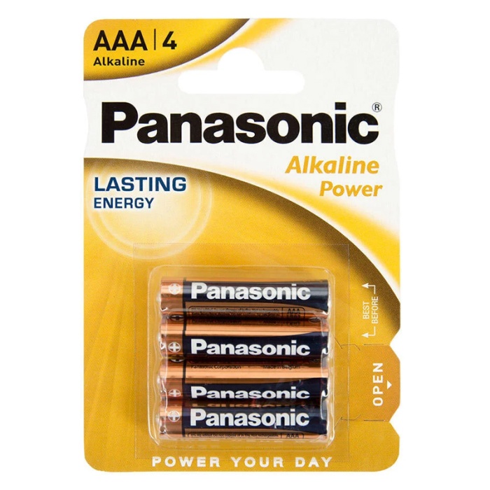 PANASONİC LR03 ALKALİN 1.5 VOLT POWER AAA 4LÜ İNCE KALEM PİL (4549)