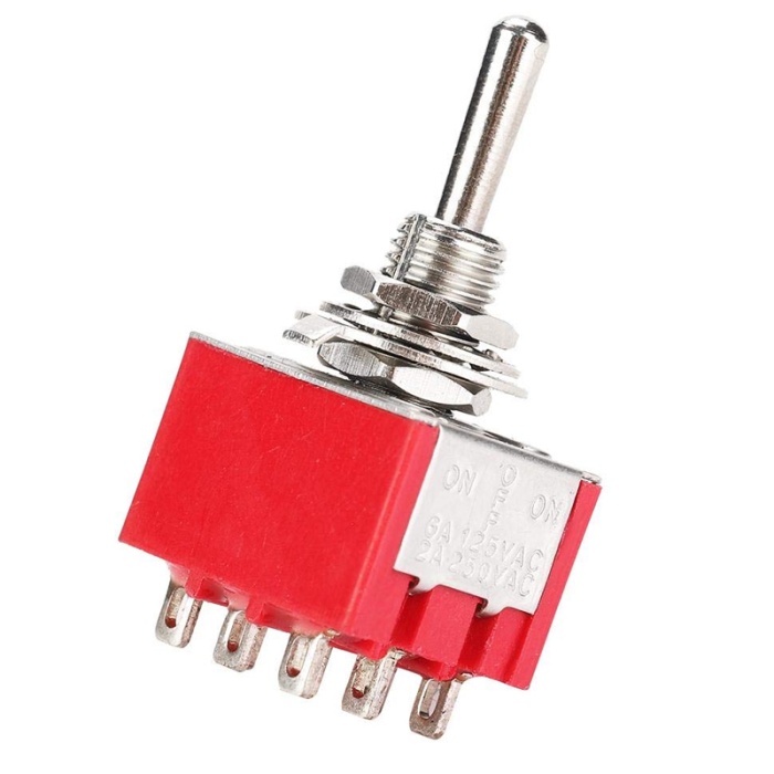 TOGGLE SWİTCH ON-OFF-ON Ø6MM MTS-303 (IC-148B) (4549)