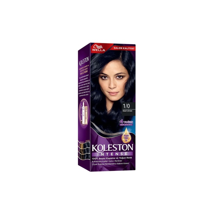 Koleston Intense Saç Boyası 1/0 Mavi Siyah - Salon Kalitesi