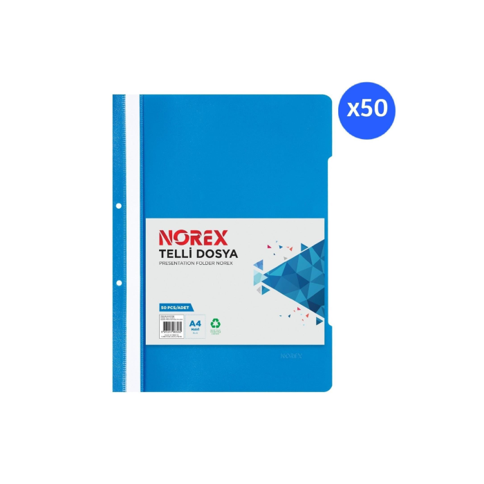 Norex Telli Dosya Mavi 50li Royaleks-DER.UL50T-130