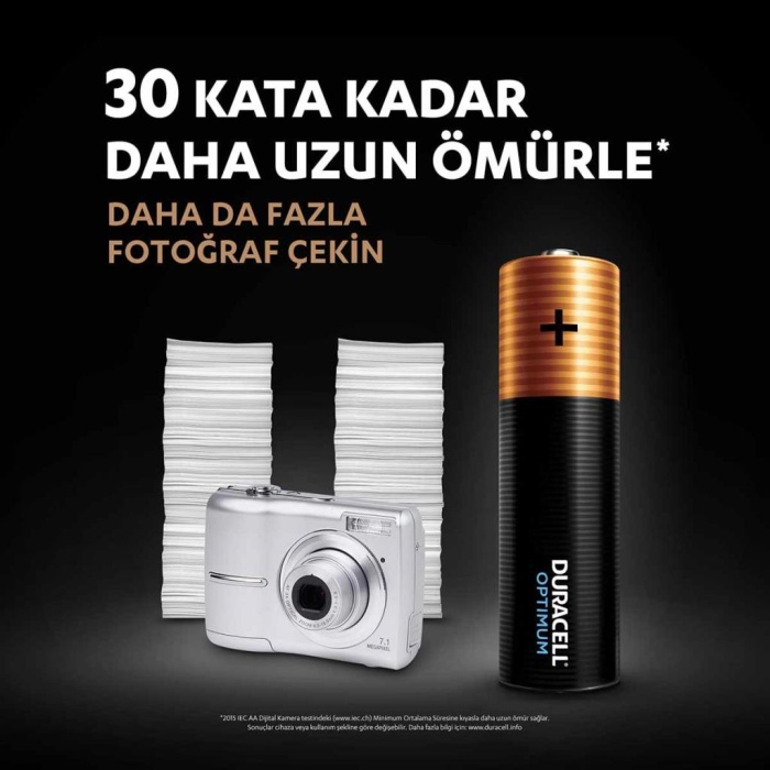 Nessiworld Duracell 6Lı Optimum AA Kalem Pil