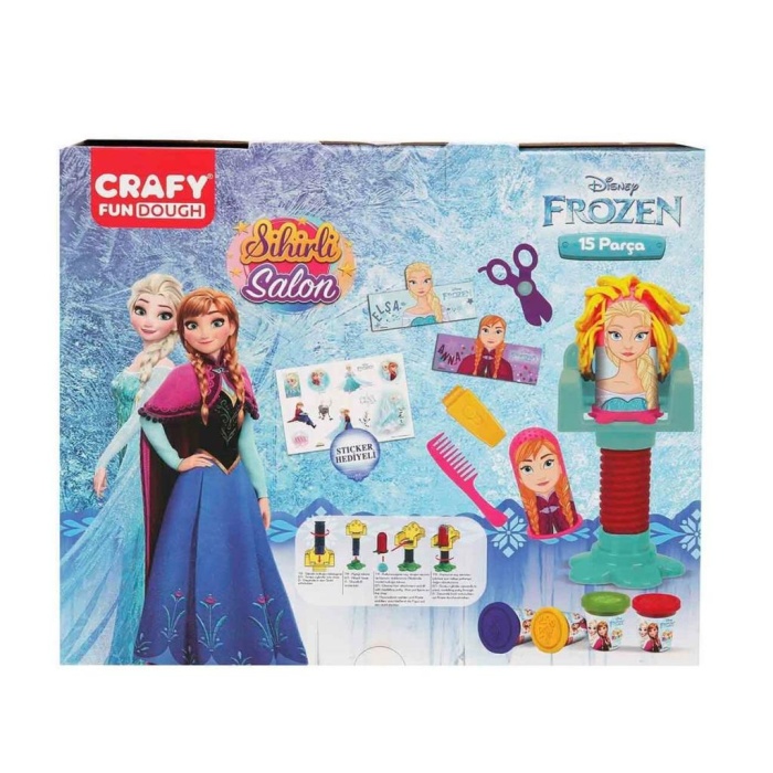 Nessiworld 1887 Crafy Frozen Sihirli Salon Oyun Hamur Seti 200 g 15 Parça