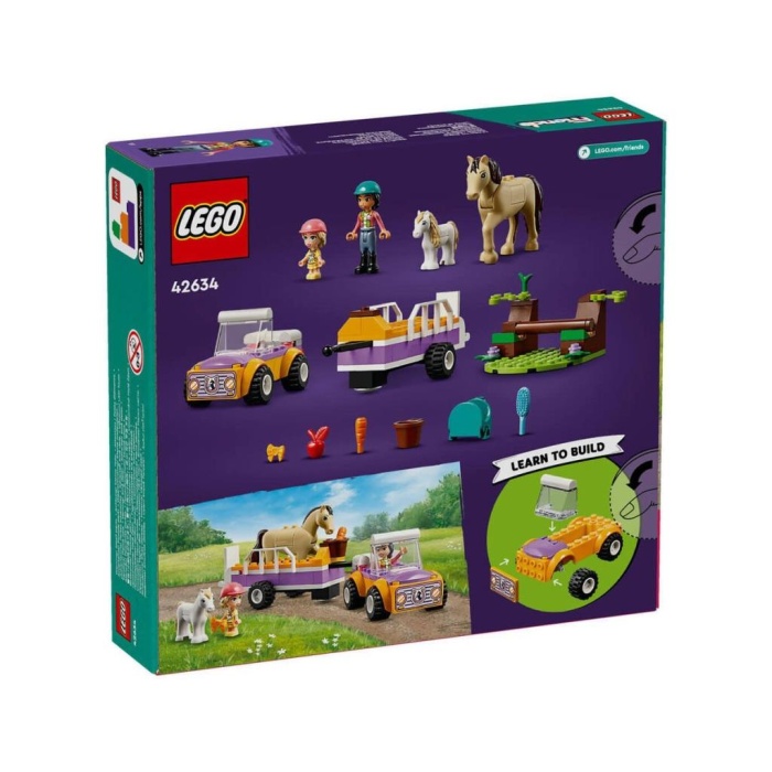 42634 LEGO® Friends At ve Midilli Römorku 105 parça +4 yaş