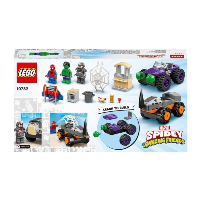 10782 LEGO® Marvel Spidey ve İnanılmaz Arkadaşları - Hulk, Gergedan Kamyona Karşı, 110 parça, +4 yaş