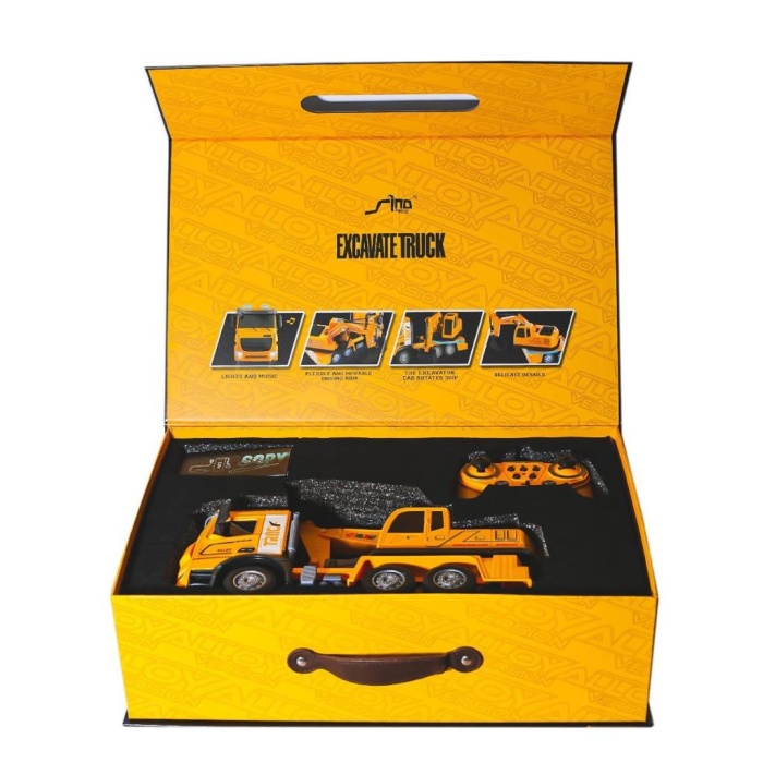 HJ8001-2 Kumandalı  Metal  Excavate Truck -Gepettoys