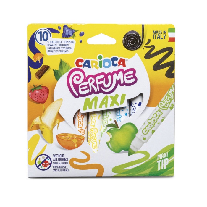 Carioca Kokulu Jumbo Keçeli Boya Kalemi 10Lu