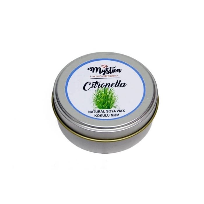 Soya Wax Mum Kokulu Tenekede Citronella