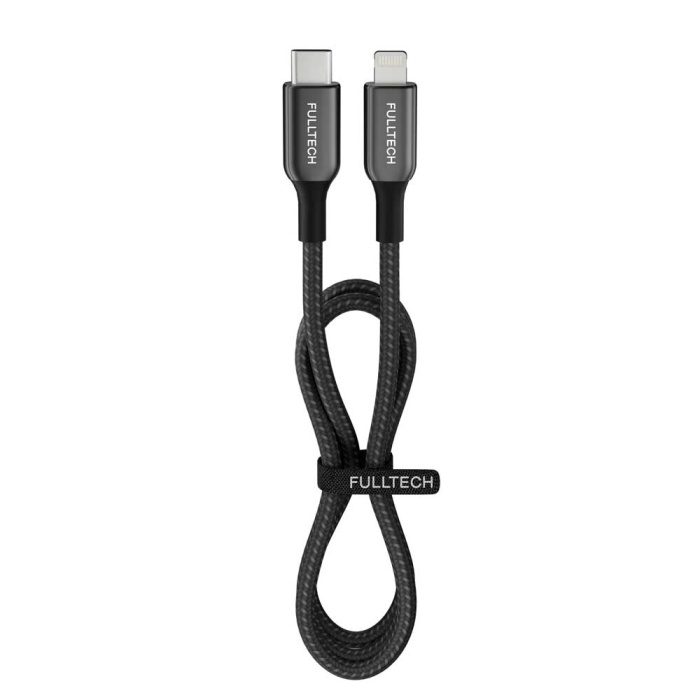 27 Watt 3A Usb-C To Lighning 30CM Hızlı Şarj Kablosu Siyah FC40