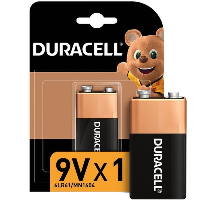 Duracell Basic 9 Volt Pil Tekli