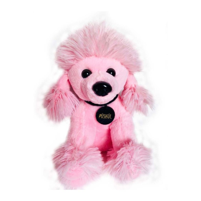 1435 Püskül Köpek 30 cm Pembe -Selay Oyuncak