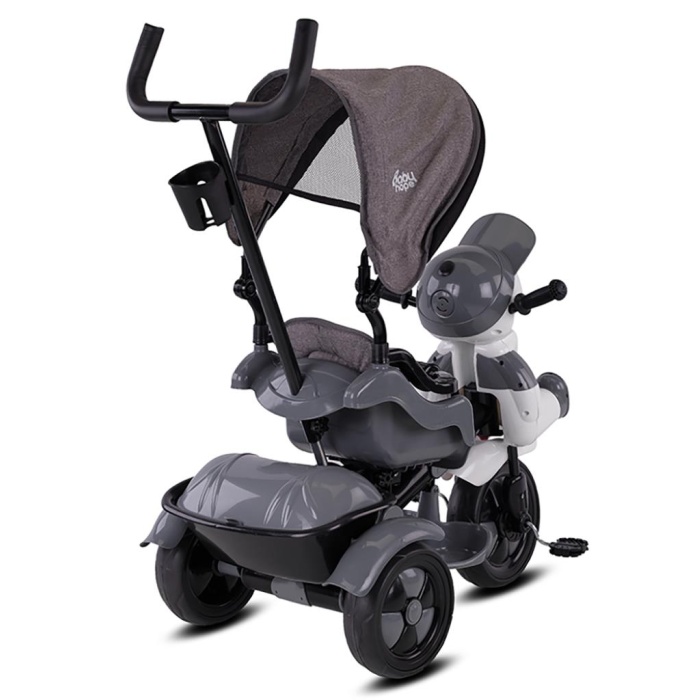 Babyhope 125 Yupi Triycle 3 Tekerli Kontrollü Bisiklet (Gri) Gri