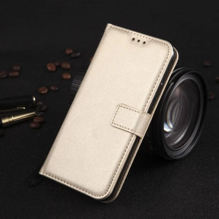 HUAWEİ P20 LİTE  KARTLIKLI CÜZDAN KILIF (DELUXE WALLET CASE)  GOLD