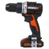 WORX WX352 20Volt/2.0Ah Li-ion Çift Akülü Kömürsüz Profesyonel Şarjlı Darbeli Matkap