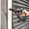 WORX WX390.9C 20Volt 2.0Ah. Li-ion 1.2J Profesyonel SDS-Plus Pnömatik Tek Akülü Şarjlı Matkap + 8 Adet Uç + Mandren