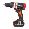 WORX WX354.4 20Volt/4.0Ah Li-ion Çift Akülü Kömürsüz Profesyonel Şarjlı Darbeli Matkap