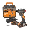 WORX WX265 20Volt 2.0Ah Li-ion Çift Akülü 200Nm Kömürsüz Profesyonel Şarjlı Darbeli Tornavida